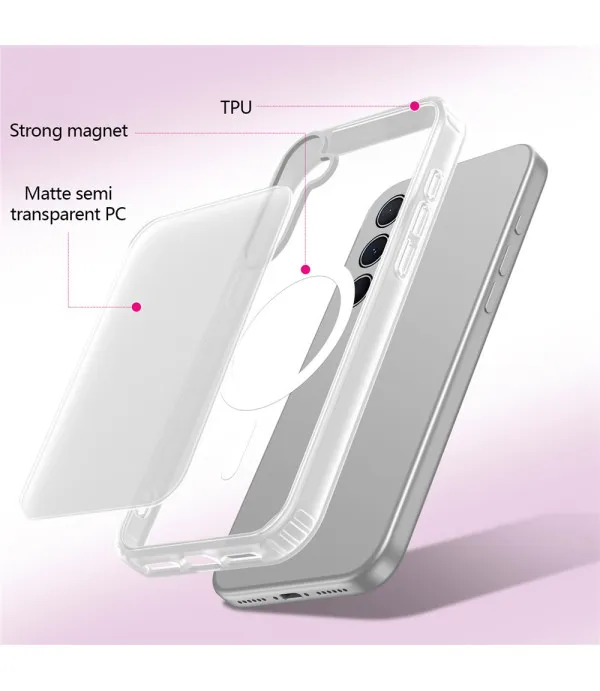 Mat prozirna MagSafe TPU maskica za Samsung Galaxy A55 5G