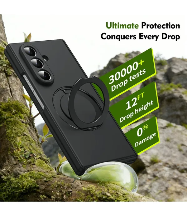 360° zaštitna maskica sa staklom i rotirajućim stalkom za Samsung Galaxy Z Fold7 5G