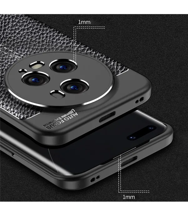 Litchi grain TPU silikonska maska za Honor Magic 5 Pro