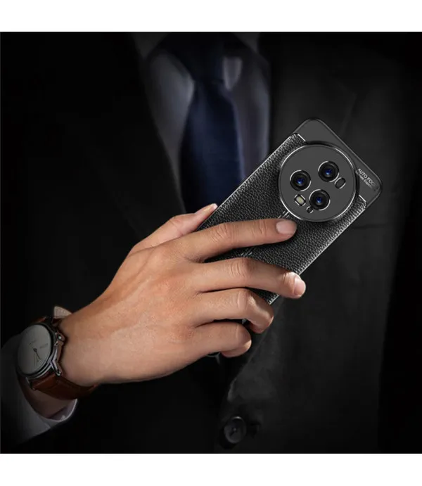 Litchi grain TPU silikonska maska za Honor Magic 5 Pro