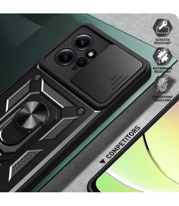 Silikonsko-plastična maskica sa zaštitom za kameru za Redmi Note 12 4G 