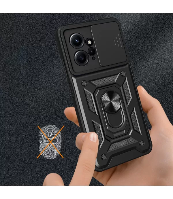 Silikonsko-plastična maskica sa zaštitom za kameru za Redmi Note 12 4G 
