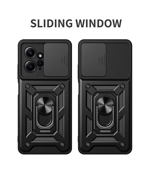 Silikonsko-plastična maskica sa zaštitom za kameru za Redmi Note 12 4G 