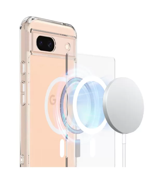 Magnetna prozirna Magsafe silikonska zaštitna maskica za Google Pixel 8a