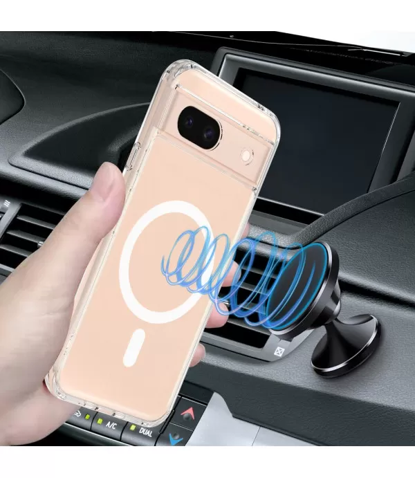 Magnetna prozirna Magsafe silikonska zaštitna maskica za Google Pixel 8a