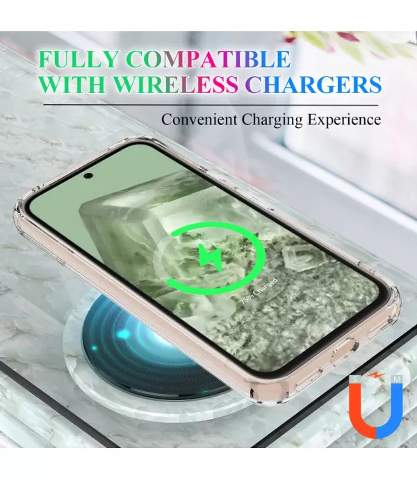 Magnetna prozirna Magsafe silikonska zaštitna maskica za Google Pixel 8a