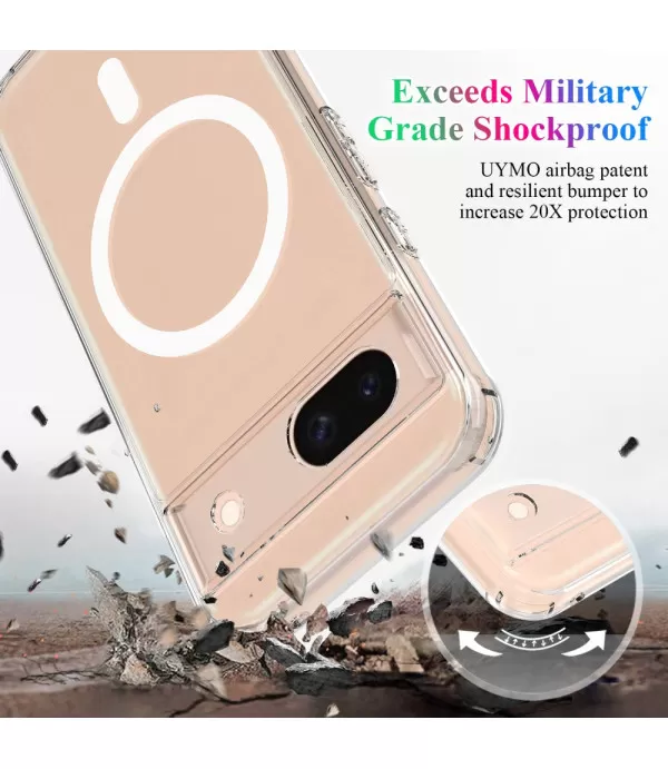 Magnetna prozirna Magsafe silikonska zaštitna maskica za Google Pixel 8a