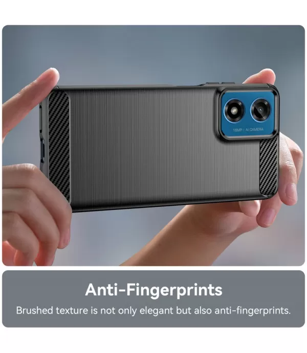 Carbon brush TPU silikonska maska za Motorola Moto E14 4G