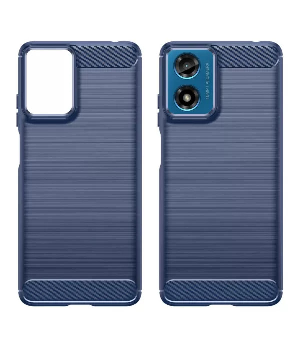 Carbon brush TPU silikonska maska za Motorola Moto E14 4G