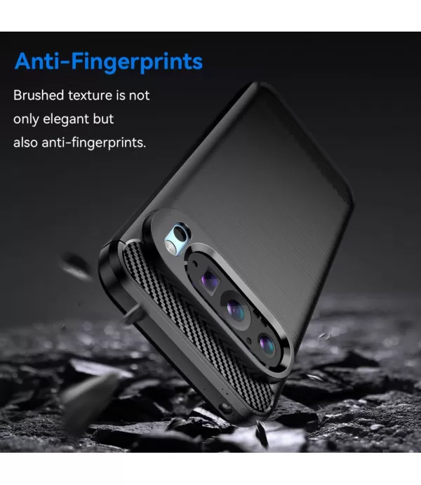 Carbon Brush TPU maska za Google Pixel 9 / Pixel 9 Pro – elegantna zaštita s karbonskom teksturom