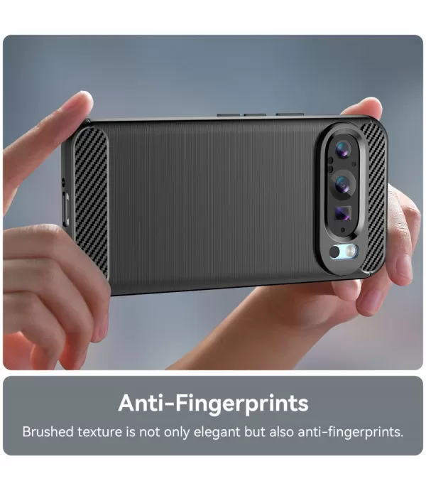 Carbon Brush TPU maska za Google Pixel 9 / Pixel 9 Pro – elegantna zaštita s karbonskom teksturom