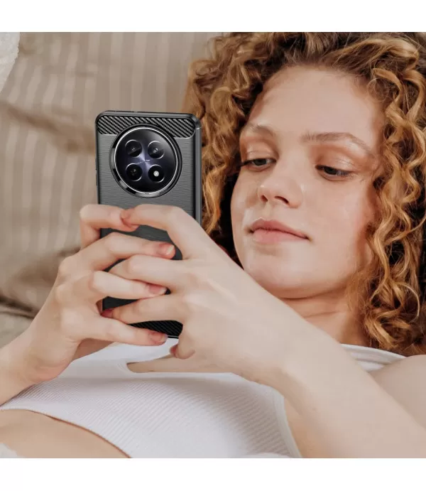 Carbon brush TPU silikonska maska za Realme 12 5G – premium zaštita i stil