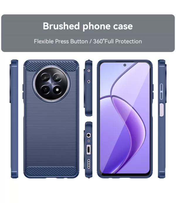 Carbon brush TPU silikonska maska za Realme 12 5G – premium zaštita i stil