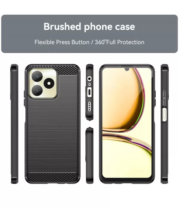 Carbon brush TPU silikonska maska za Realme Note 50 4G