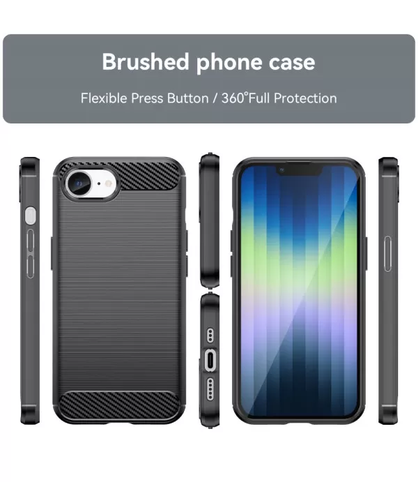 Carbon Brush maskica za iPhone 16e / 17e