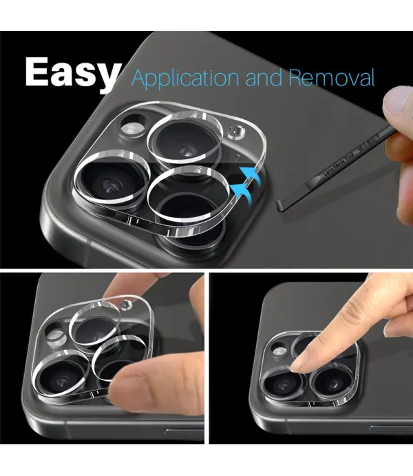 NORTHJO kaljeno zaštitno staklo za kameru za iPhone 16 Pro / 16 Pro Max