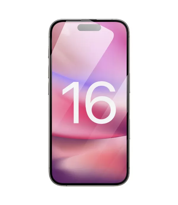 RURIHAI premium zaštitno staklo s crnim rubom za iPhone 16 Pro Max
