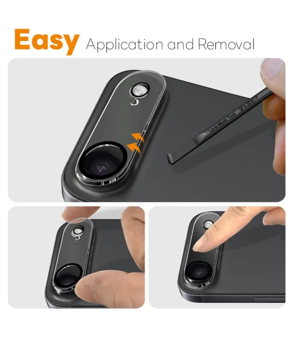 NORTHJO zaštitno staklo za kameru iPhone Air Black Circles