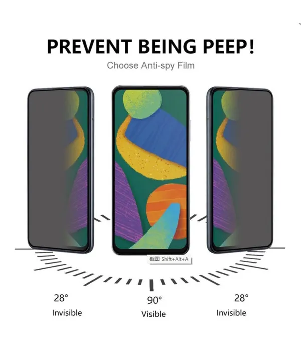RURIHAI Privacy zaštitno staklo za ekran iPhone 17