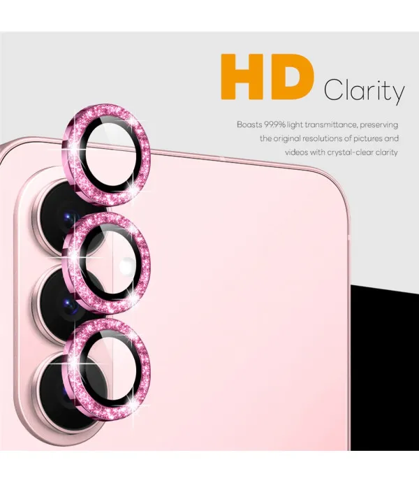 NORTHJO zaštita kamere za Samsung Galaxy S26 – Pink Glitter