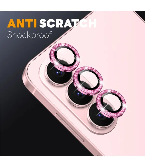 NORTHJO zaštita kamere za Samsung Galaxy S26 – Pink Glitter