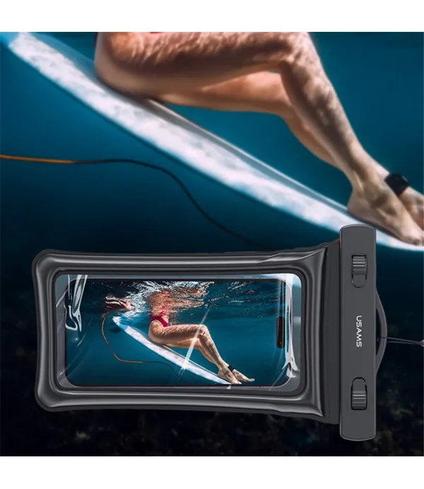 USAMS vodootporna torbica za mobitel do 7" – IPX8 10m