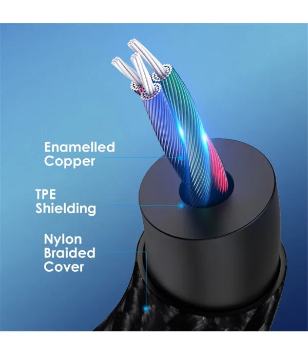 NORTHJO USB-C na 3.5mm AUX kabel 0.5m