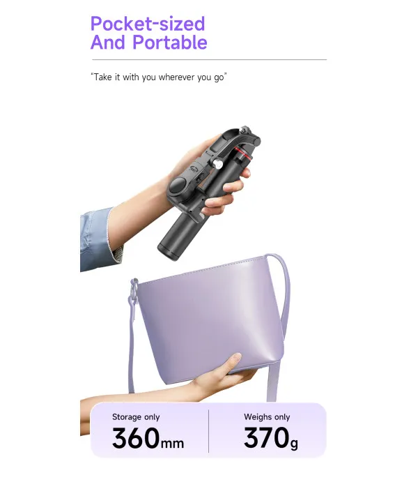 C22 AI Face Tracking 3-u-1 stabilizator, tripod i selfie štap