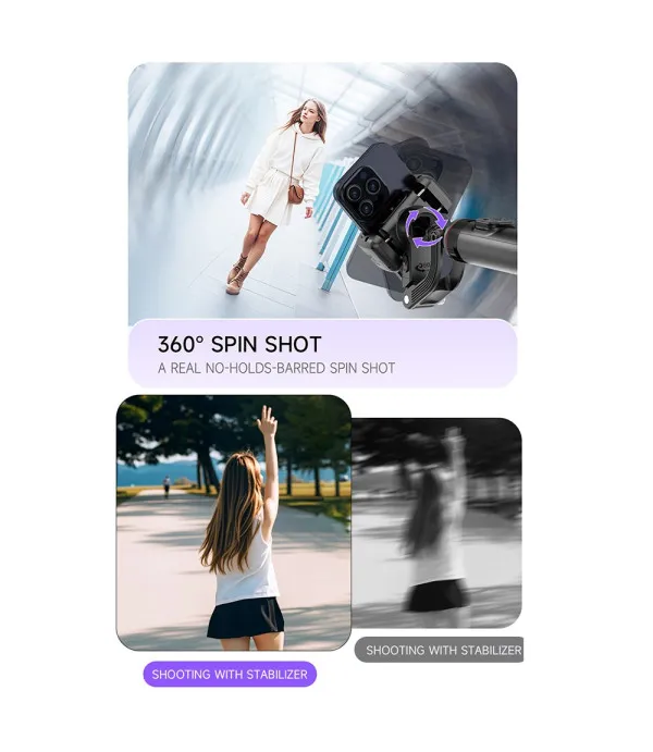 C22 AI Face Tracking 3-u-1 stabilizator, tripod i selfie štap