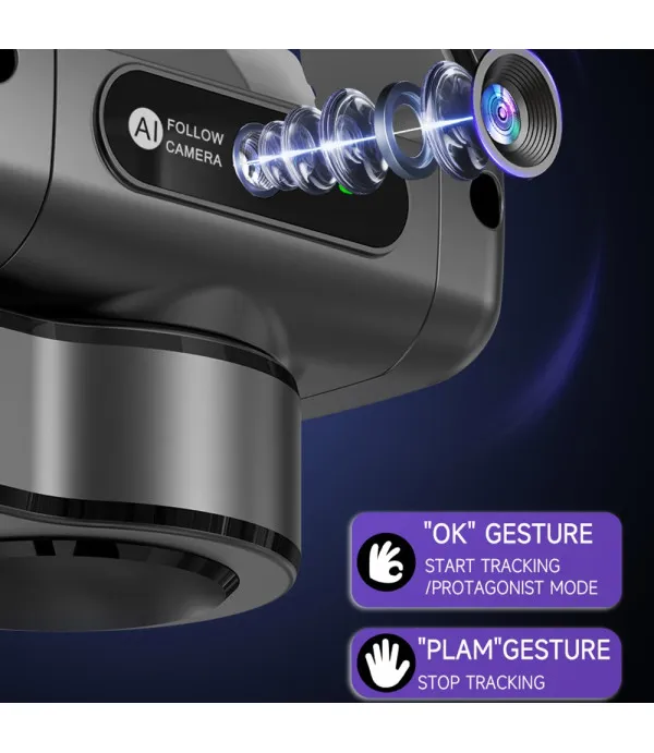 C22 AI Face Tracking 3-u-1 stabilizator, tripod i selfie štap