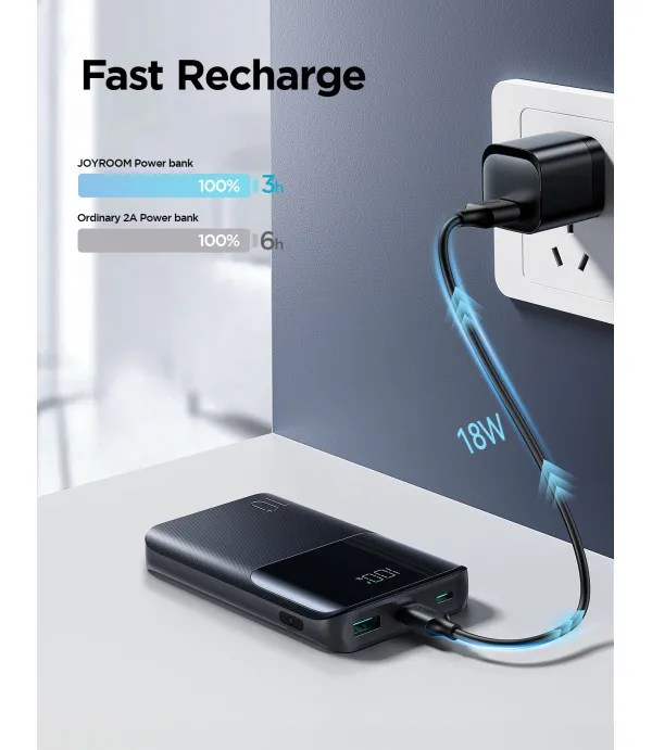 Joyroom JR-QP191 Mini 10000 mAh 22.5W Powerbank s digitalnim zaslonom