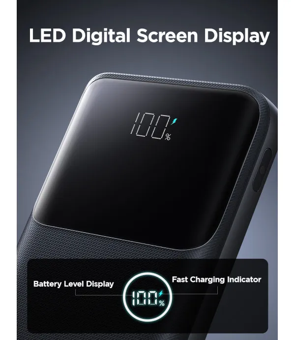 Joyroom JR-QP191 Mini 10000 mAh 22.5W Powerbank s digitalnim zaslonom