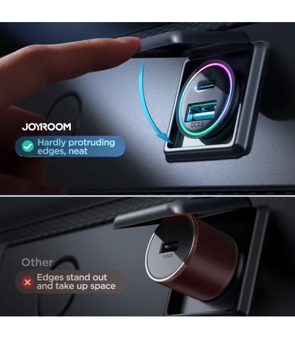 JOYROOM JR-CCN04 mini auto punjač s brzim punjenjem 60W