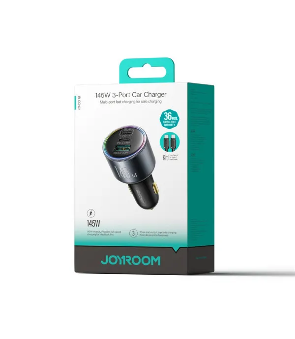 Joyroom JR-CCN07 auto punjač 145W s tri brza porta
