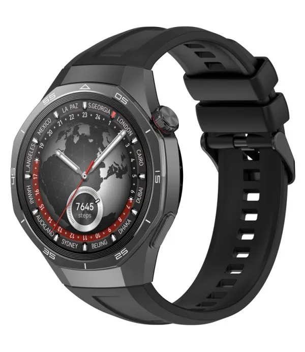 Silikonski remen za Huawei Watch GT 5 Pro 46 mm – crni