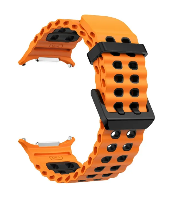 Sportski dvobojni silikonski remen za Samsung Galaxy Watch Ultra2 47mm / Watch Ultra 47mm