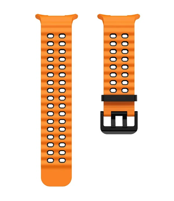 Sportski dvobojni silikonski remen za Samsung Galaxy Watch Ultra2 47mm / Watch Ultra 47mm