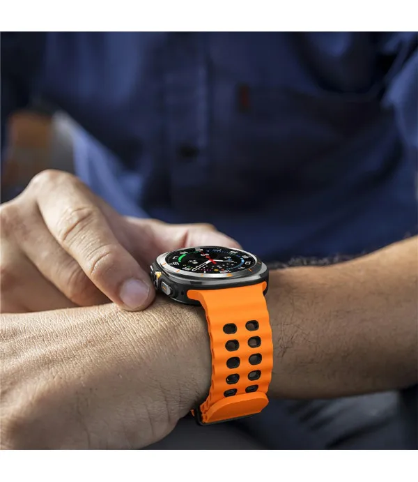 Sportski dvobojni silikonski remen za Samsung Galaxy Watch Ultra2 47mm / Watch Ultra 47mm