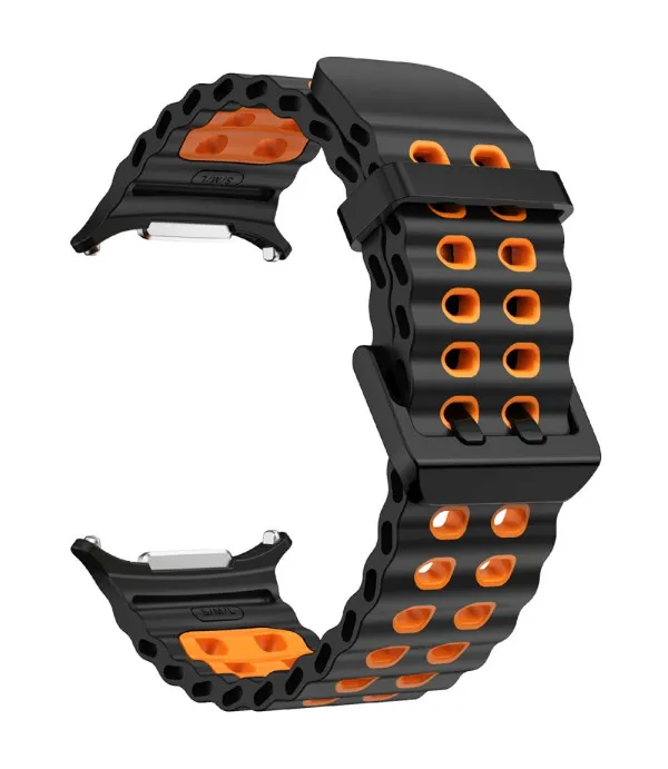 Sportski dvobojni silikonski remen za Samsung Galaxy Watch Ultra2 47mm / Watch Ultra 47mm