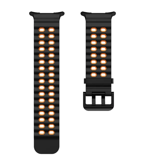 Sportski dvobojni silikonski remen za Samsung Galaxy Watch Ultra2 47mm / Watch Ultra 47mm