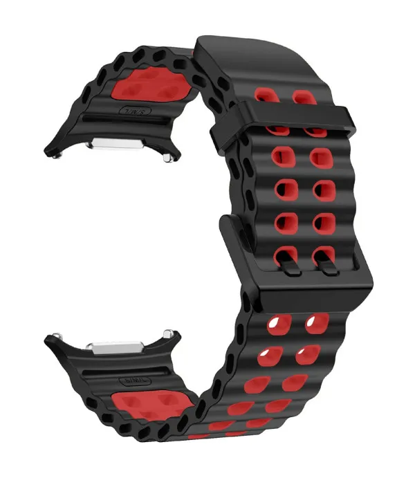 Sportski dvobojni silikonski remen za Samsung Galaxy Watch Ultra2 47mm / Watch Ultra 47mm