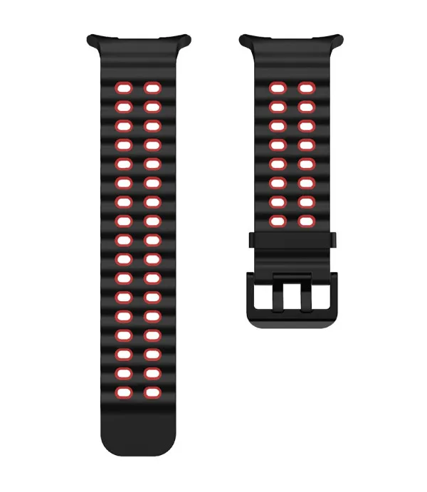 Sportski dvobojni silikonski remen za Samsung Galaxy Watch Ultra2 47mm / Watch Ultra 47mm