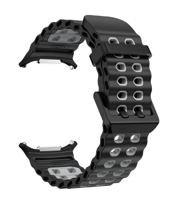 Sportski dvobojni silikonski remen za Samsung Galaxy Watch Ultra2 47mm / Watch Ultra 47mm