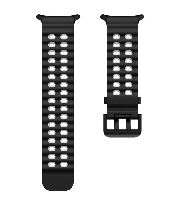 Sportski dvobojni silikonski remen za Samsung Galaxy Watch Ultra2 47mm / Watch Ultra 47mm