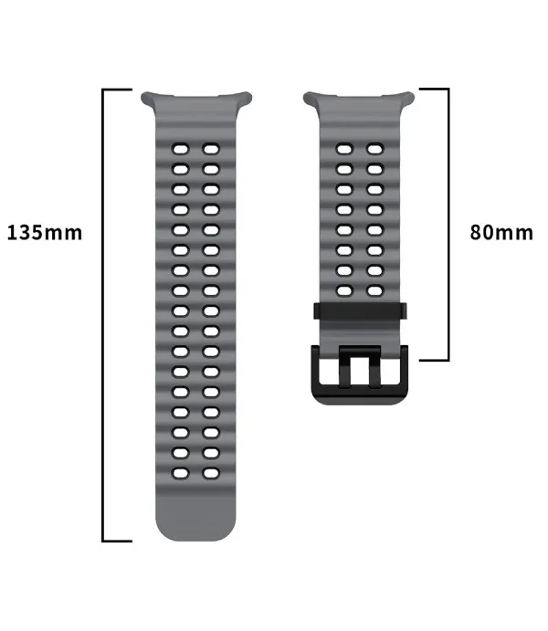 Sportski dvobojni silikonski remen za Samsung Galaxy Watch Ultra2 47mm / Watch Ultra 47mm