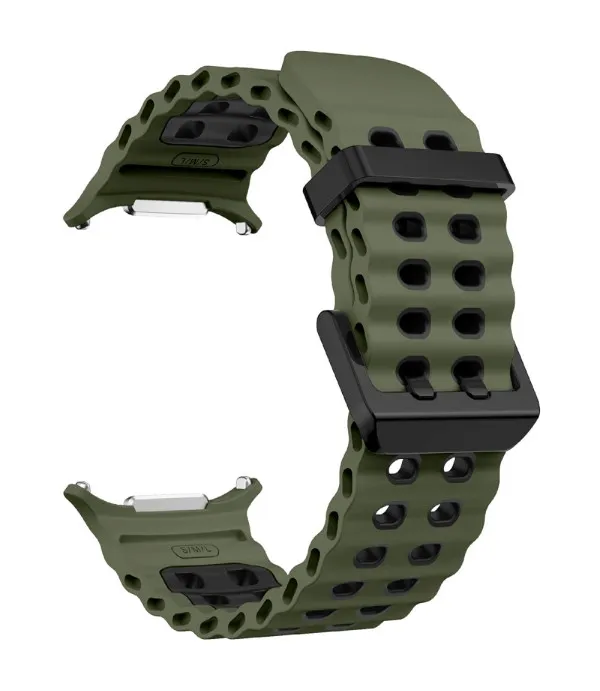 Sportski dvobojni silikonski remen za Samsung Galaxy Watch Ultra2 47mm / Watch Ultra 47mm