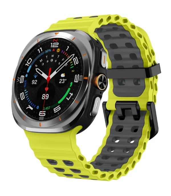 Sportski dvobojni silikonski remen za Samsung Galaxy Watch Ultra2 47mm / Watch Ultra 47mm