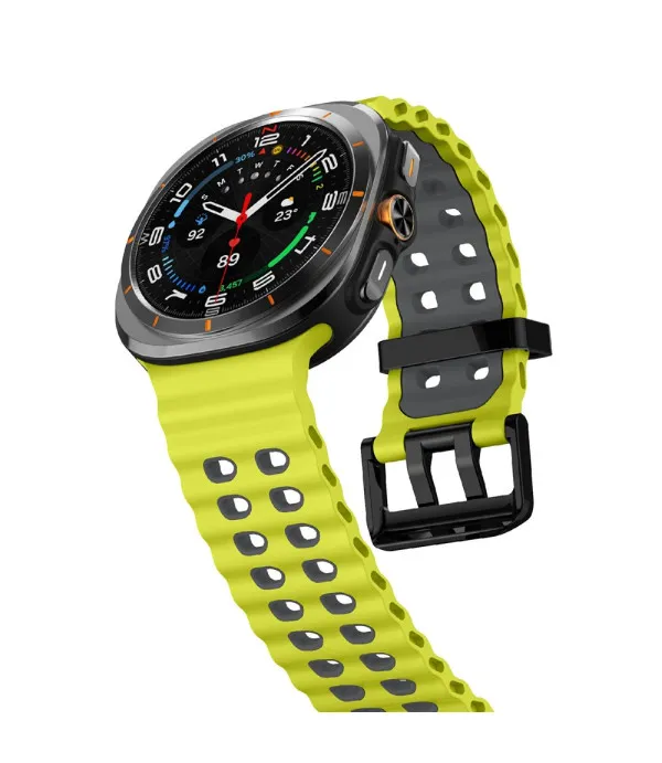 Sportski dvobojni silikonski remen za Samsung Galaxy Watch Ultra2 47mm / Watch Ultra 47mm