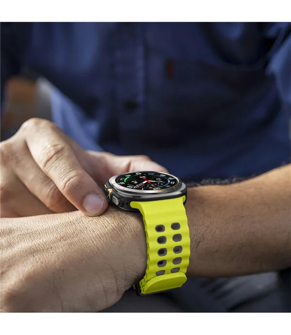 Sportski dvobojni silikonski remen za Samsung Galaxy Watch Ultra2 47mm / Watch Ultra 47mm