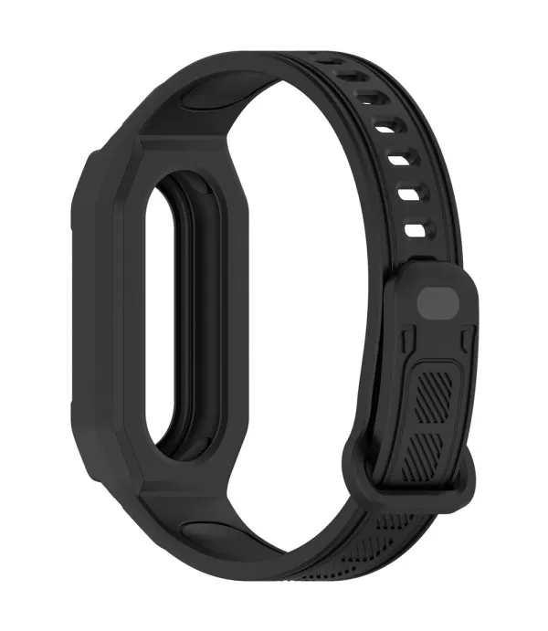 TPU remen s integriranim zaštitnim okvirom za Xiaomi Smart Band 9 / 8 / Mi Band 7 / 6 / 5
